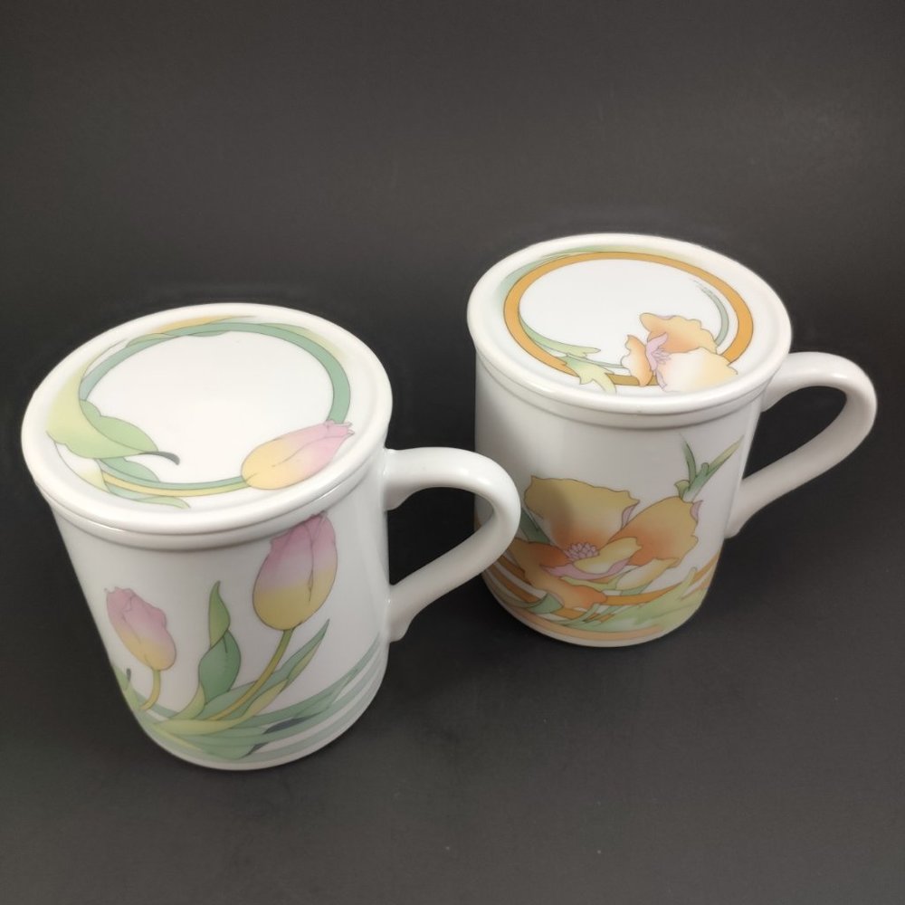 Tuscany Collection Coffee Mugs with Lid